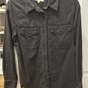 Madewell Black Button Down Shirt